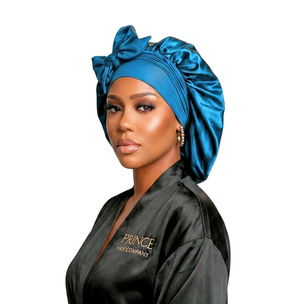 Satin Hair Bonnet for Sleeping – Adjustable Stretch Tie PHC