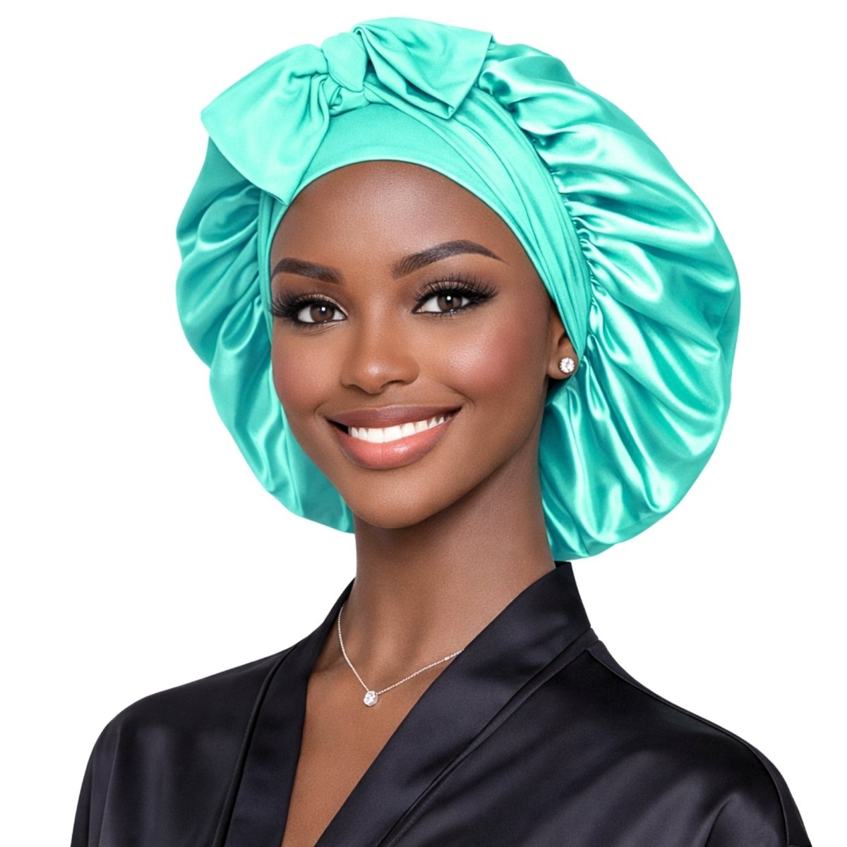 Satin Hair Bonnet for Sleeping – Adjustable Stretch Tie PHC