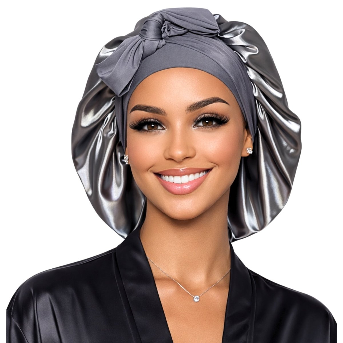 Satin Hair Bonnet for Sleeping – Adjustable Stretch Tie PHC