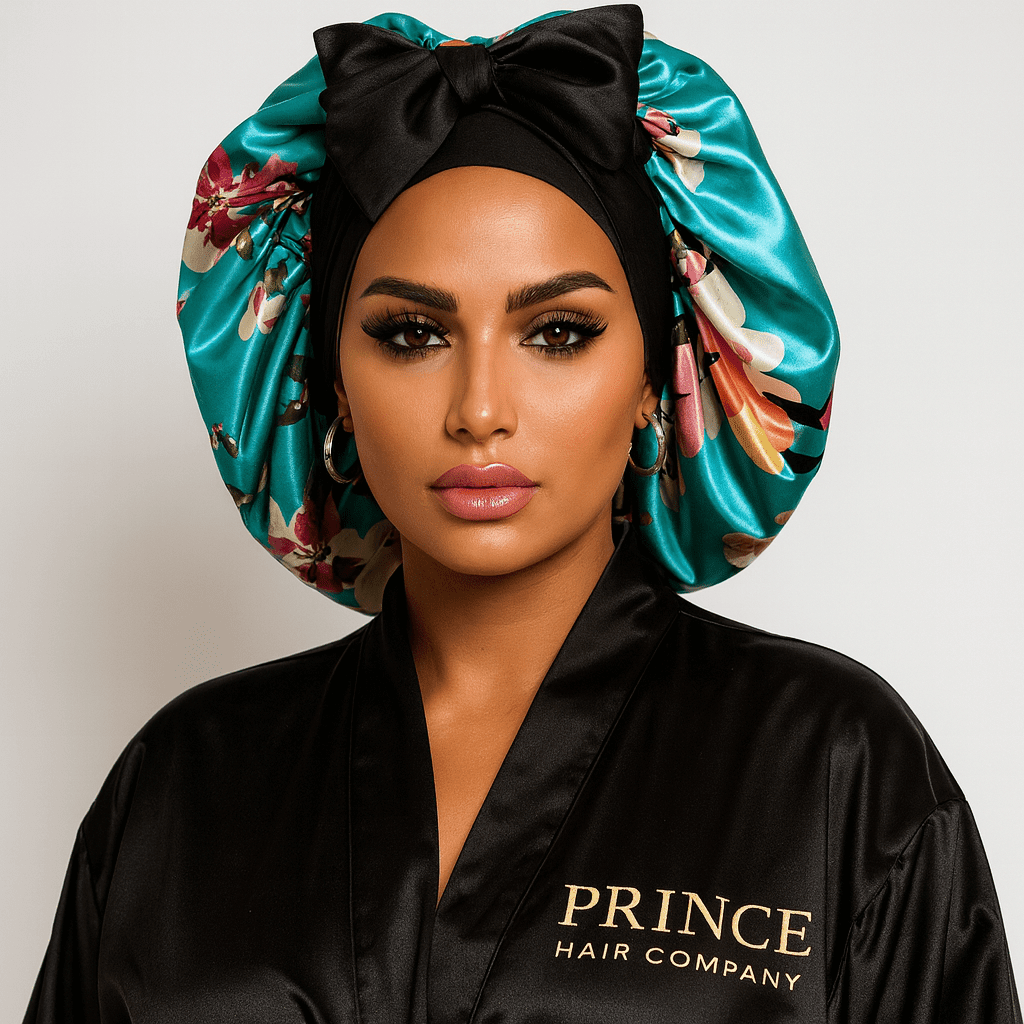 Satin Hair Bonnet for Sleeping – Adjustable Stretch Tie PHC