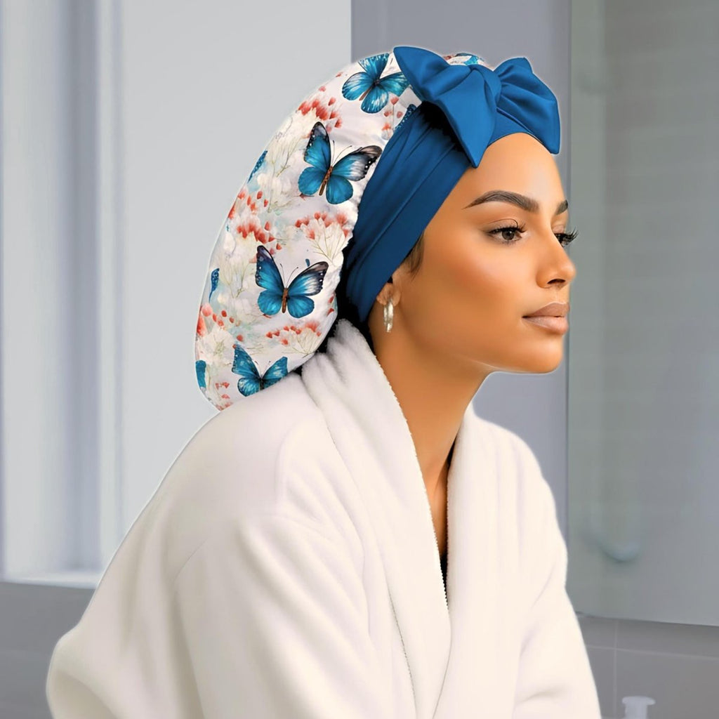 Satin Hair Bonnet for Sleeping – Adjustable Stretch Tie PHC