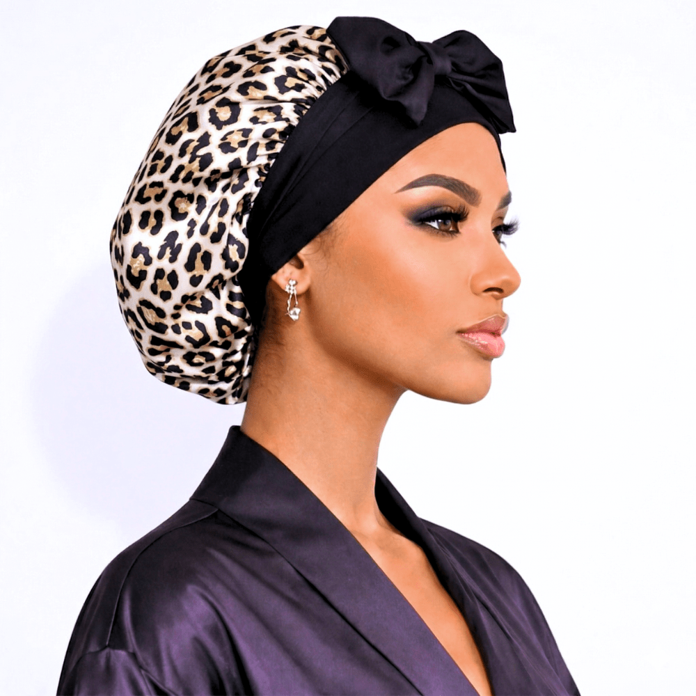 Satin Hair Bonnet for Sleeping – Adjustable Stretch Tie PHC