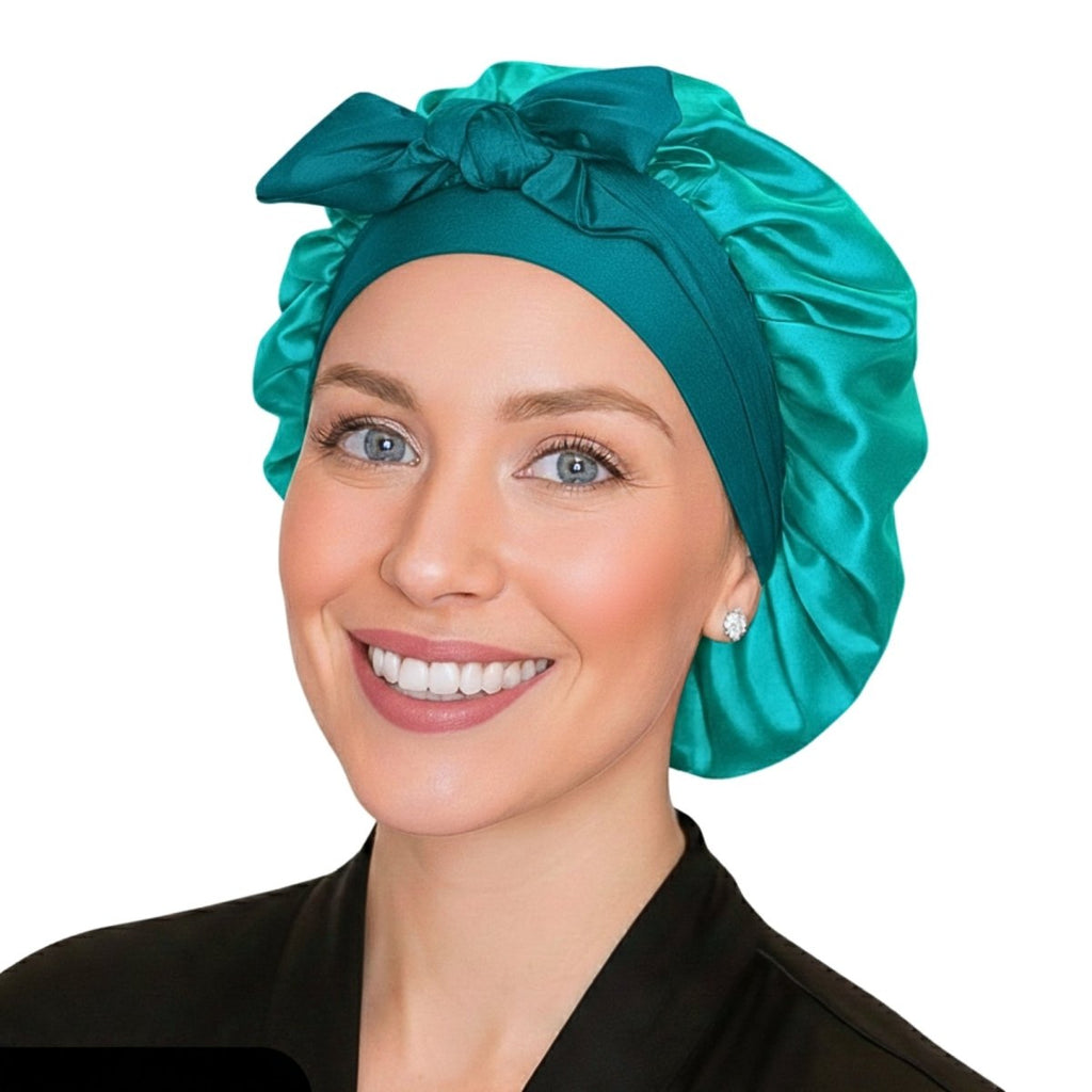 Satin Hair Bonnet for Sleeping – Adjustable Stretch Tie PHC