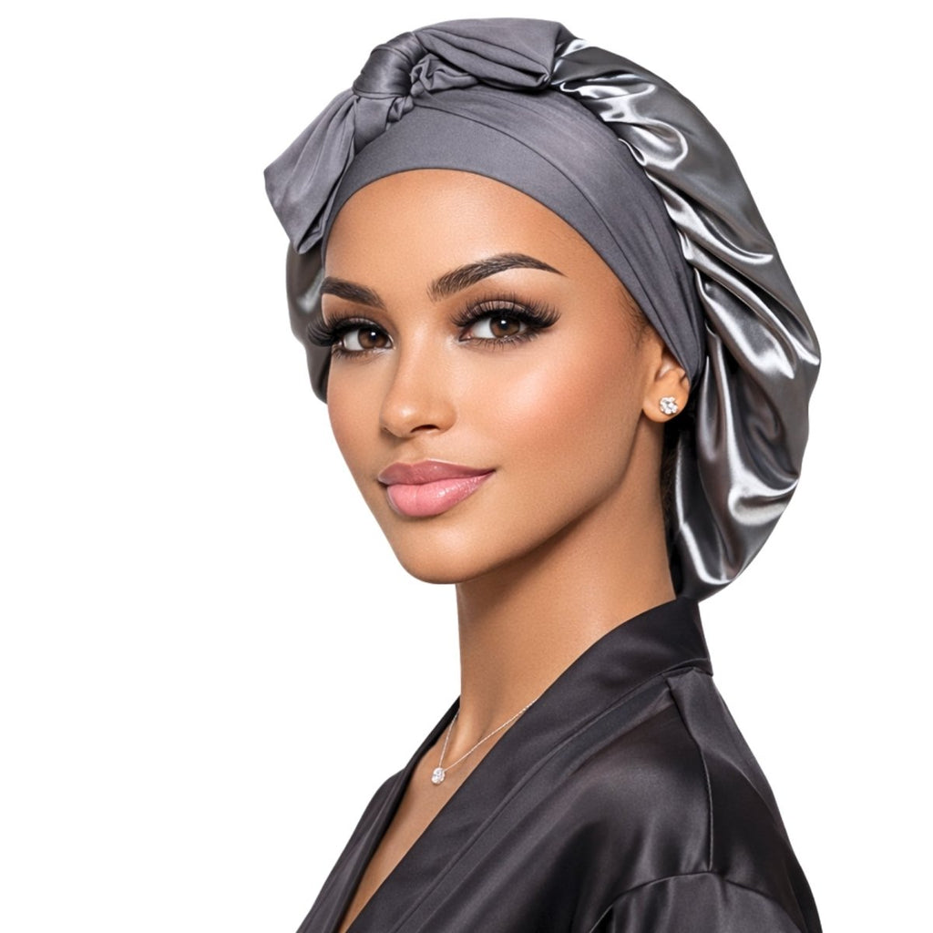 Satin Hair Bonnet for Sleeping – Adjustable Stretch Tie PHC