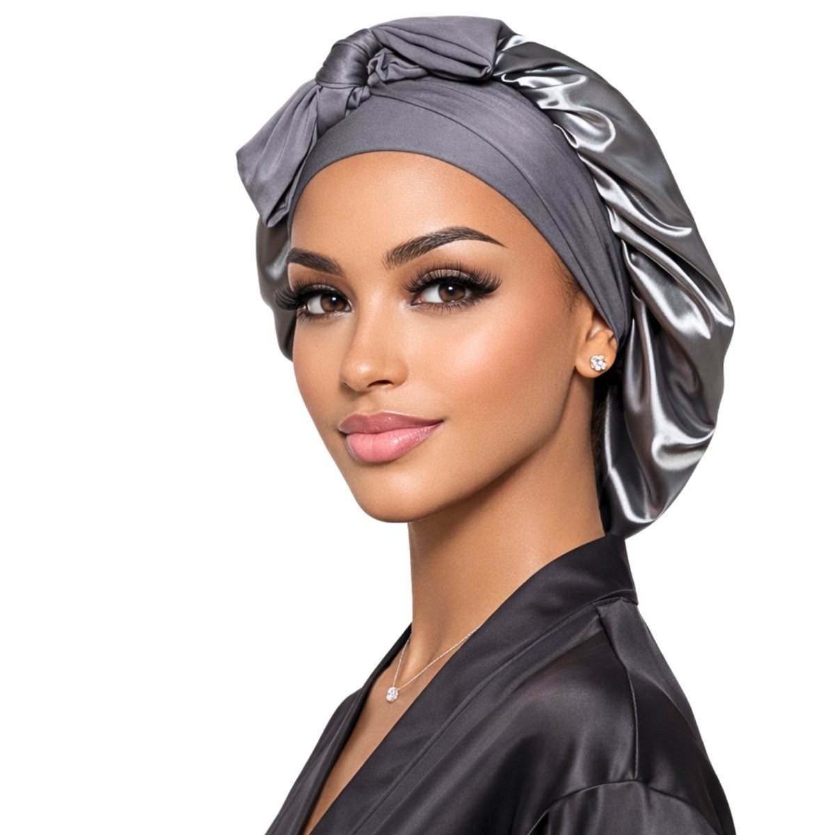 Satin Hair Bonnet for Sleeping – Adjustable Stretch Tie PHC