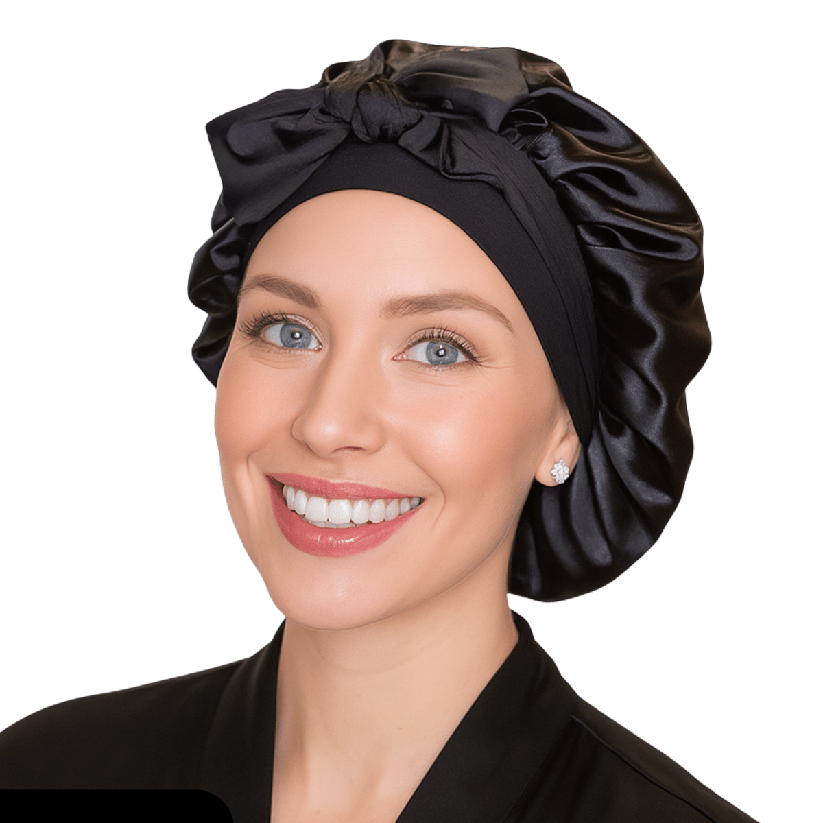 Satin Hair Bonnet for Sleeping – Adjustable Stretch Tie PHC