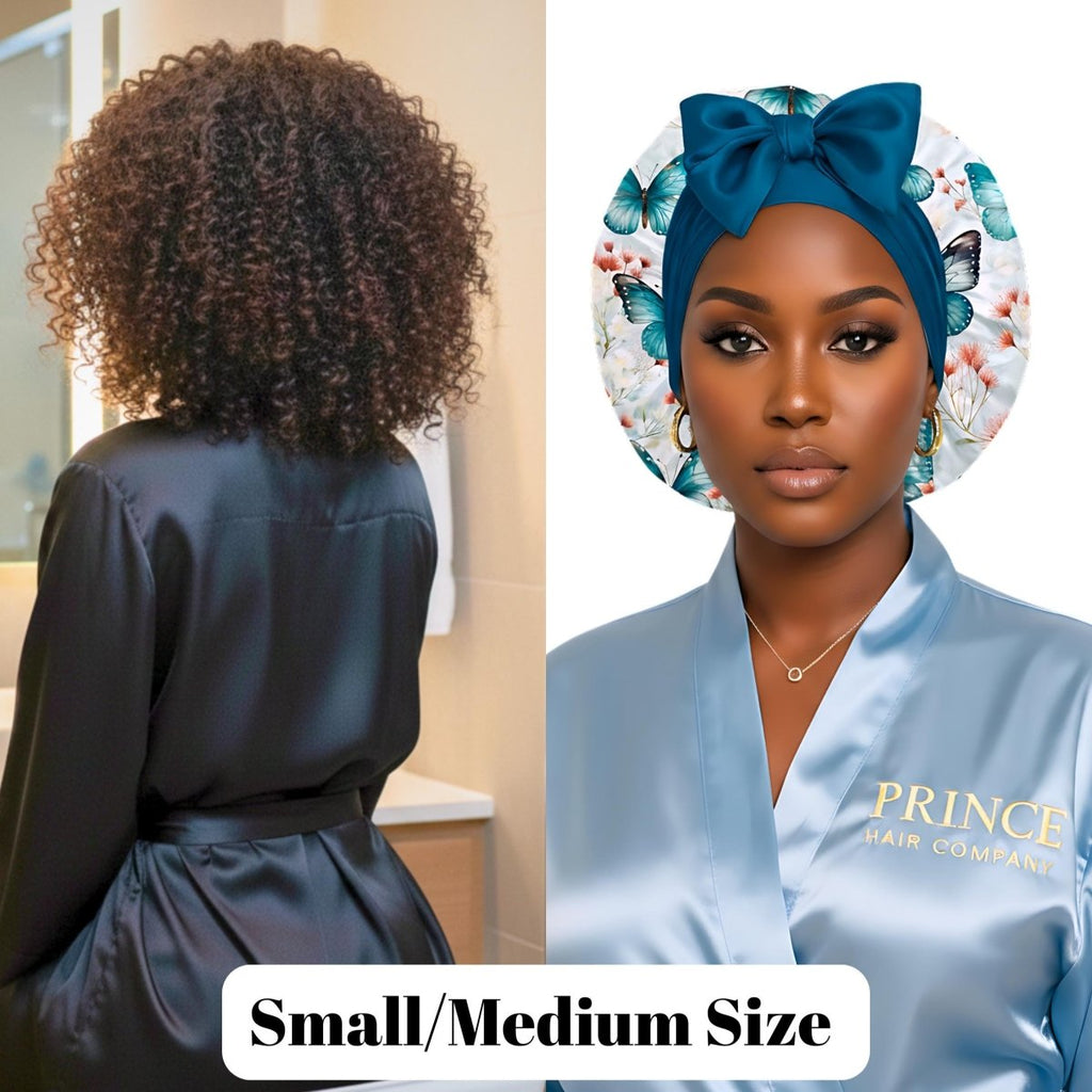 Satin Hair Bonnet for Sleeping – Adjustable Stretch Tie PHC