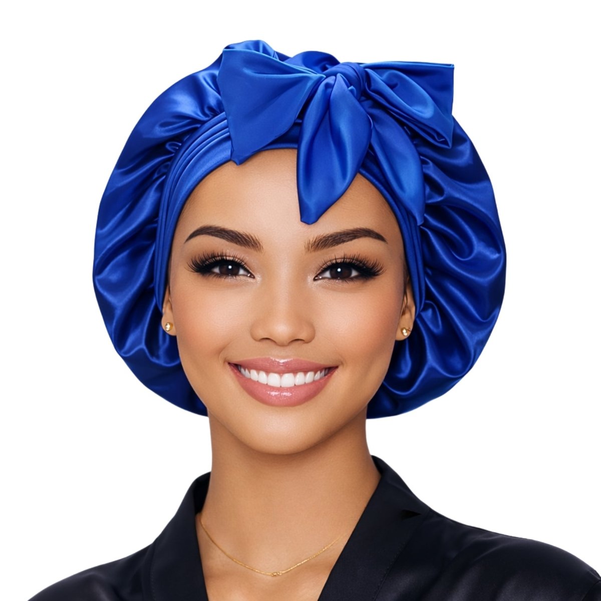 Satin Hair Bonnet for Sleeping – Adjustable Stretch Tie PHC