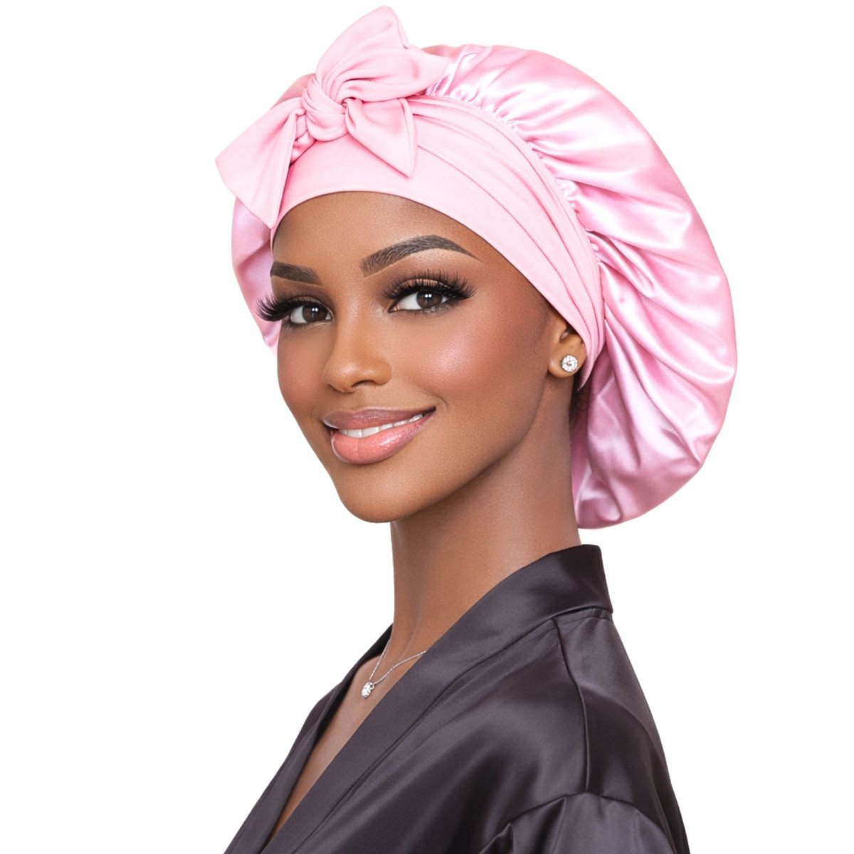 Satin Hair Bonnet for Sleeping – Adjustable Stretch Tie PHC