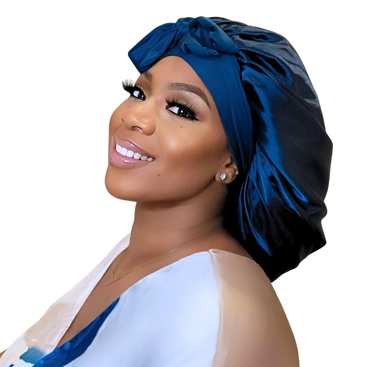 Satin Hair Bonnet for Sleeping – Adjustable Stretch Tie PHC
