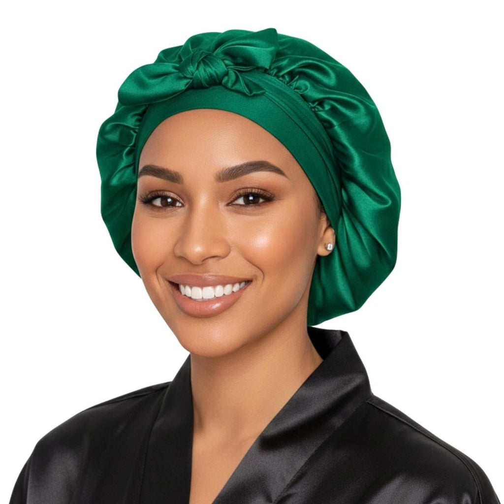 Satin Hair Bonnet for Sleeping – Adjustable Stretch Tie PHC
