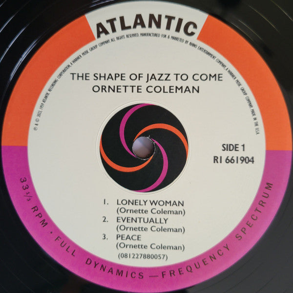 Ornette Coleman - The Shape Of Jazz To Come (VMP VINYL) | Mint (M) Mint (M) Love Vinyl Records