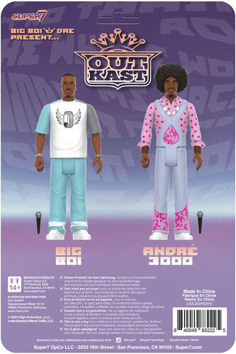 Super7 - OutKast - ReAction Figures Wv3 - OutKast (Big Boi & Dre Present) (Collectible, Action Figure) | Love Vinyl Records