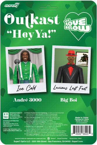 Outkast - Super7 - OutKast - ReAction Figures Wv4 - Hey Ya! 2-Pack (Action Figure, Collectible) | Love Vinyl Records