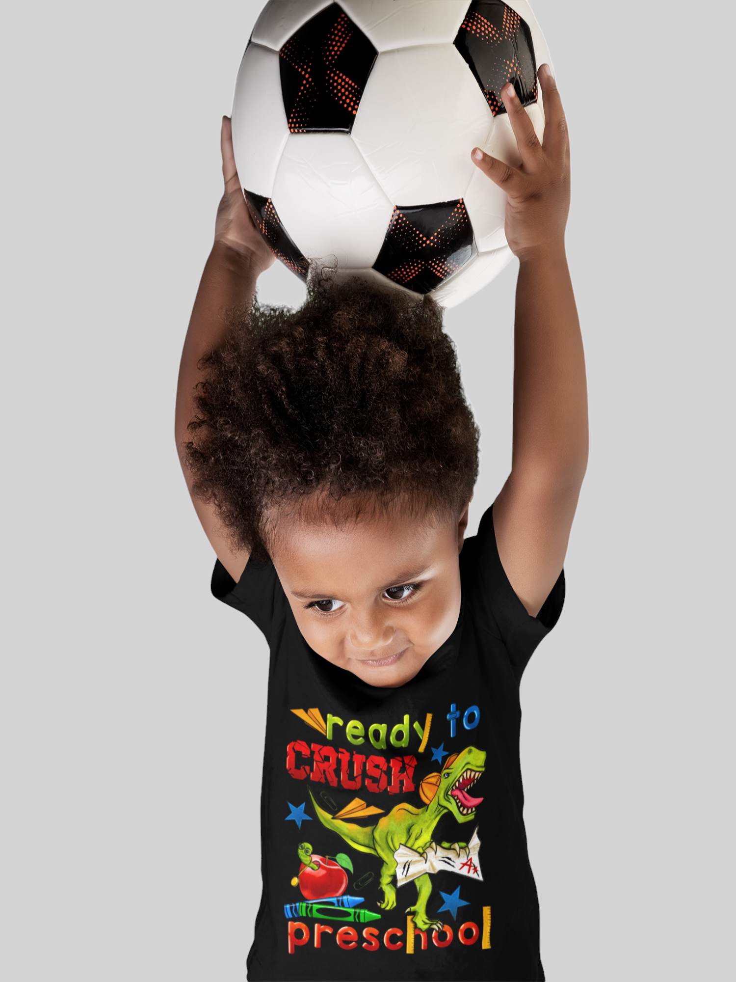 Toddler Boys Dinosaur Ready To crush Preschool Short Sleeve Premium T-Shirt NicholesGifts