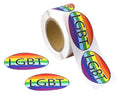Oval LGBT Rainbow Stickers (250 per Roll) The Awareness Company