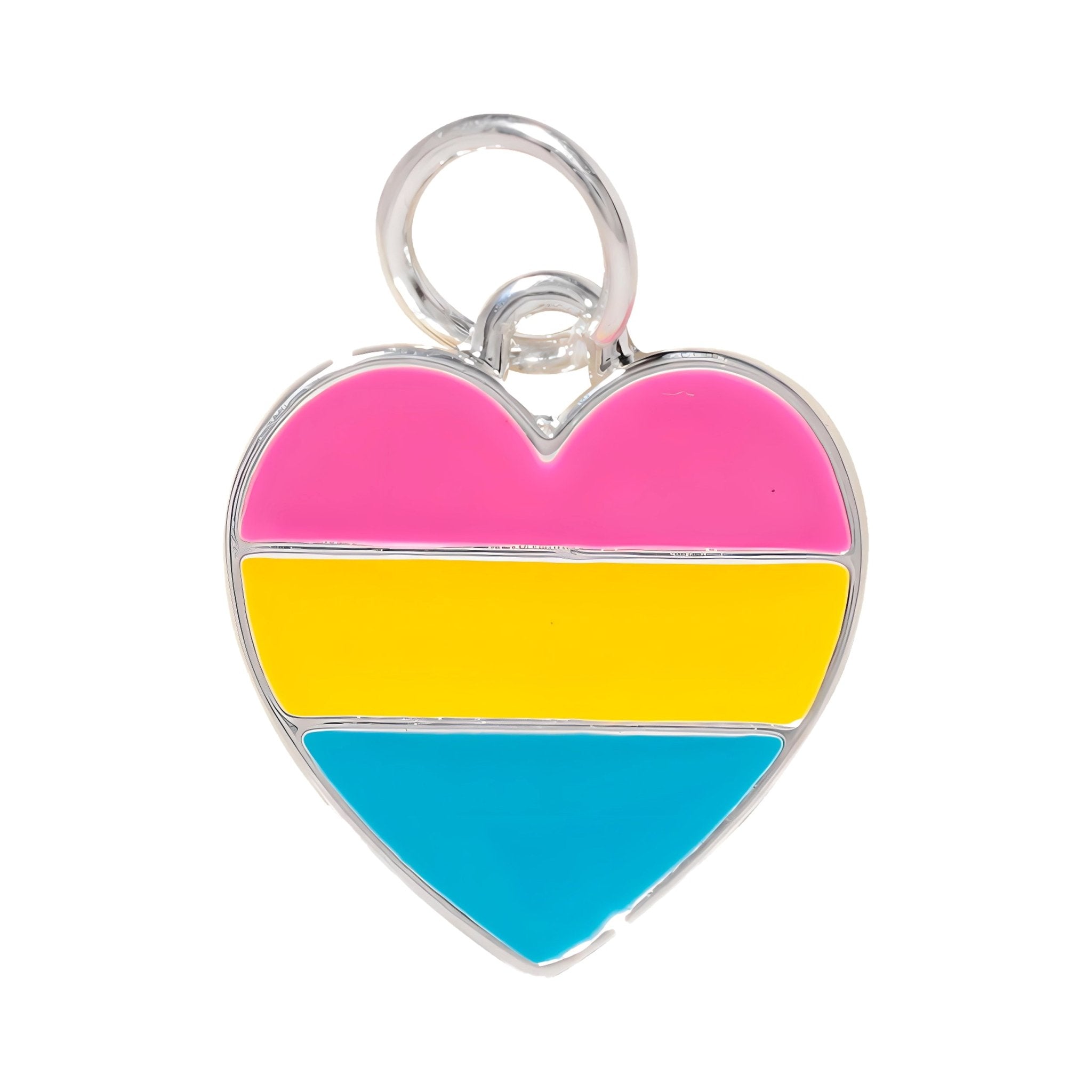 Pansexual Flag Heart Charms The Awareness Company