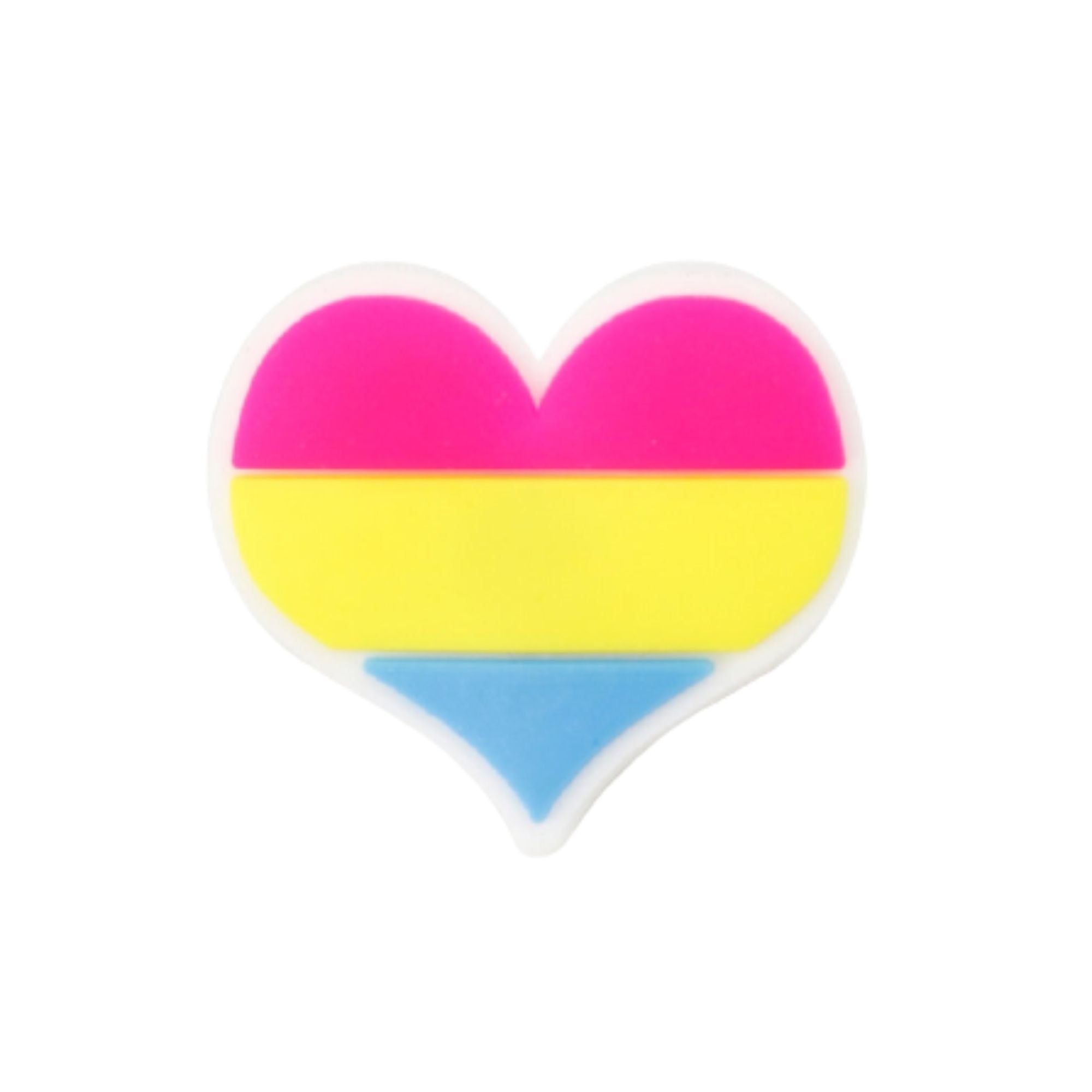 Pansexual Flag Heart Silicone Pins The Awareness Company