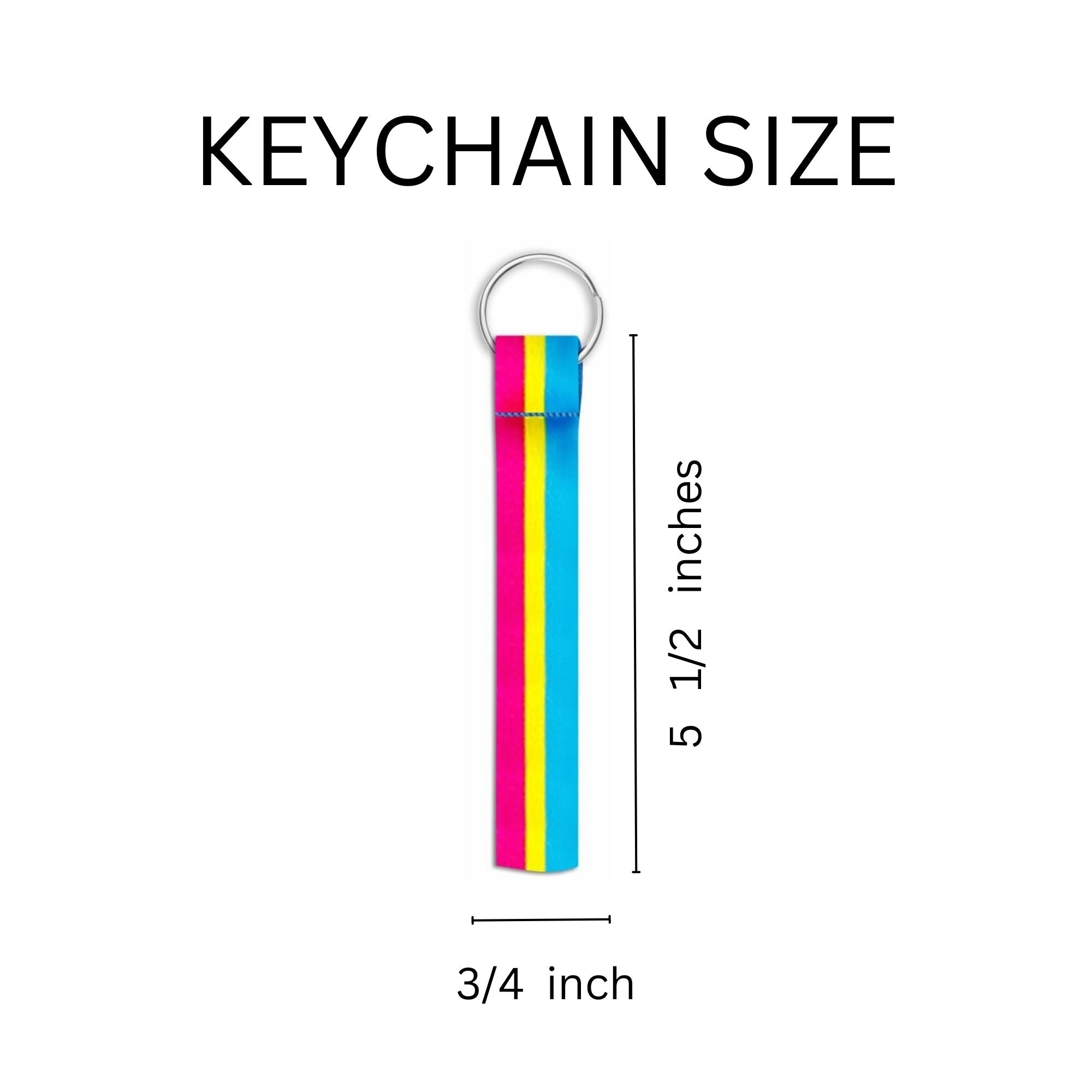 Pansexual Flag Lanyard Style Keychains The Awareness Company