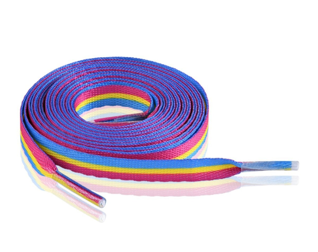Pansexual Flag Shoe Laces (1 Pair) The Awareness Company