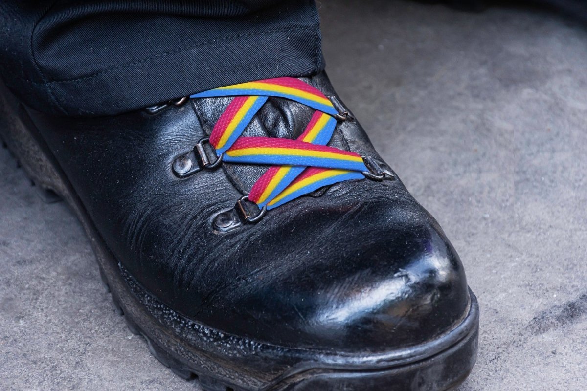 Pansexual Flag Shoe Laces (1 Pair) The Awareness Company