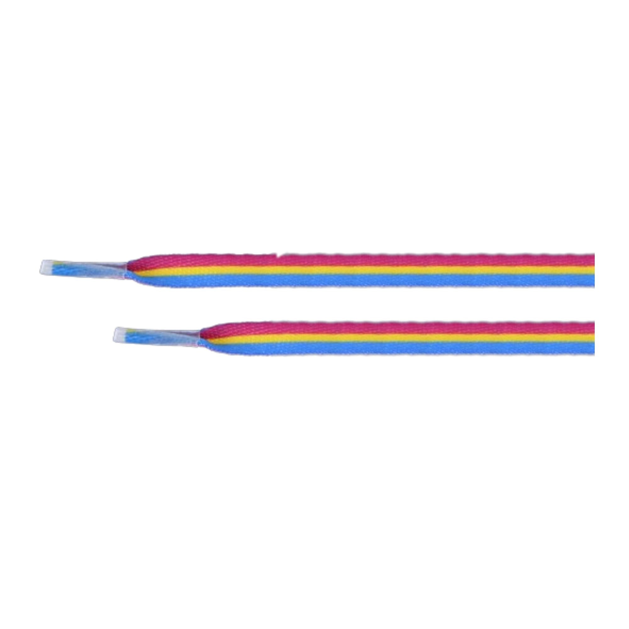 Pansexual Flag Shoe Laces (1 Pair) The Awareness Company
