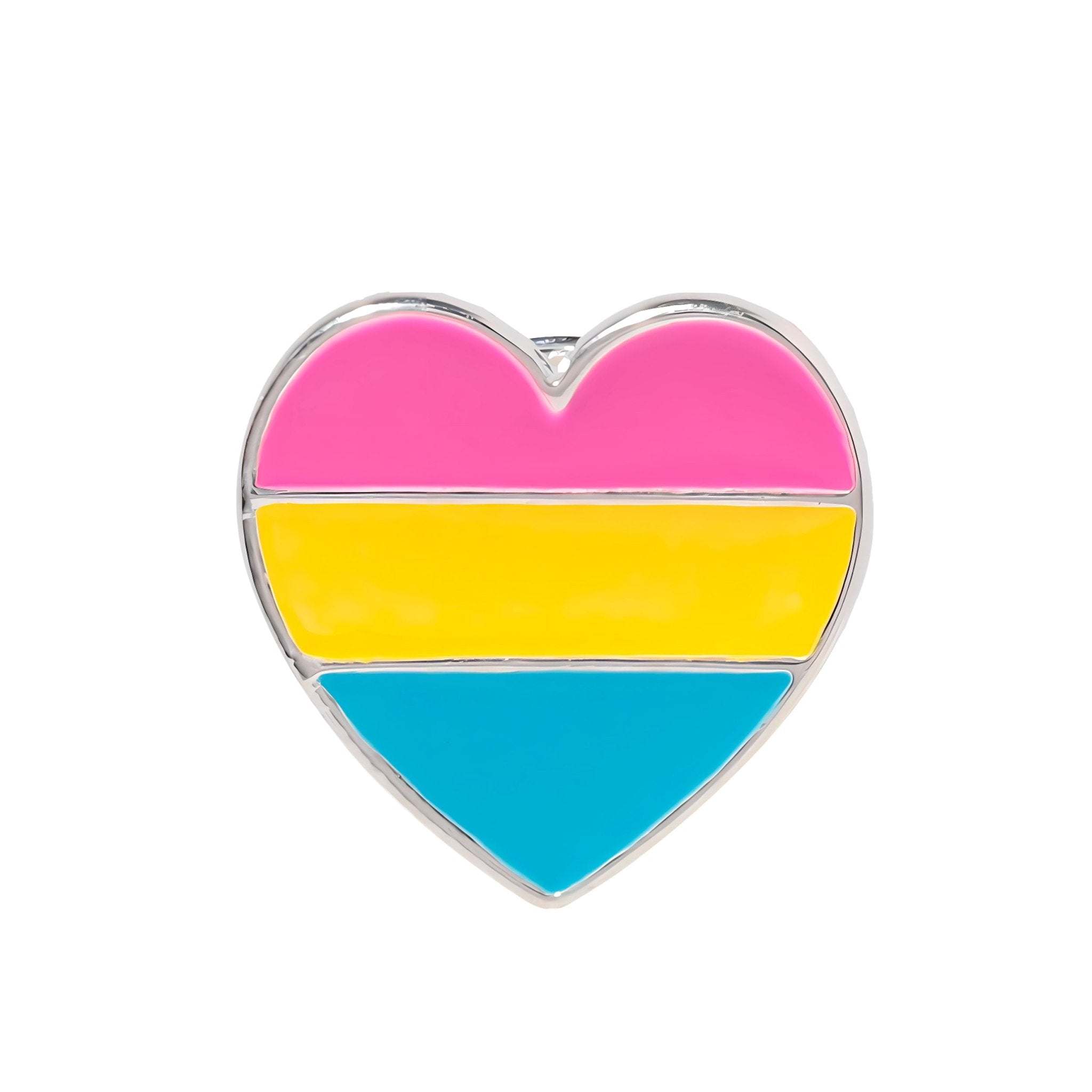 Pansexual Heart Shaped Pins The Awareness Company