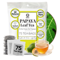 Papaya Leaf Tea Bags 75 Count – Caffeine-Free Herbal Tea for Immunity & Digestion Akshit