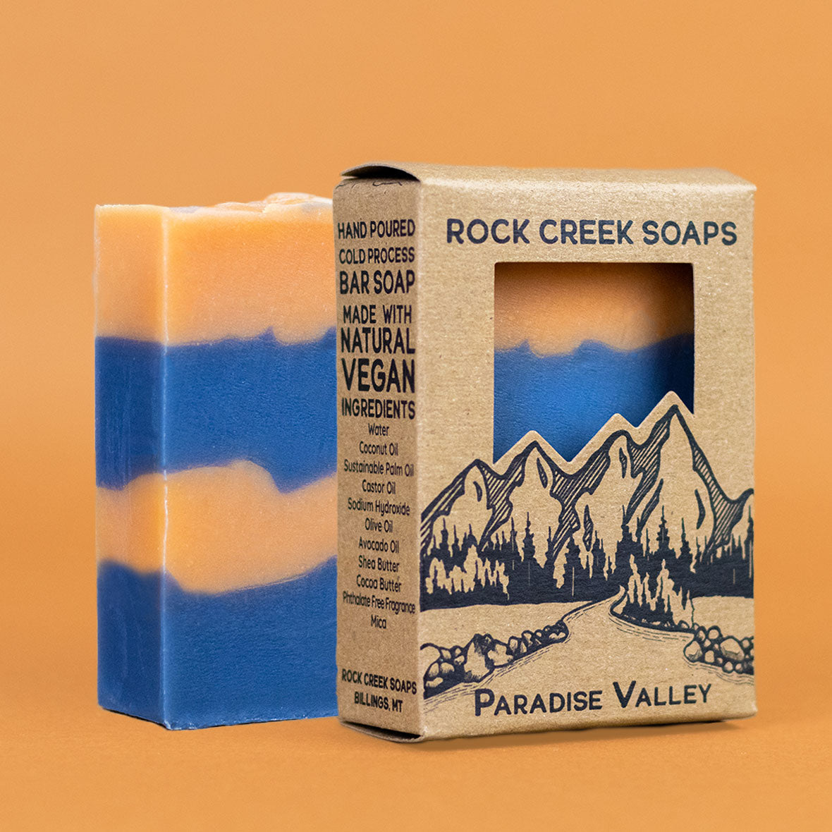 PARADISE VALLEY | Oakmoss, Amber, Lavender & Peach Rock Creek Soaps