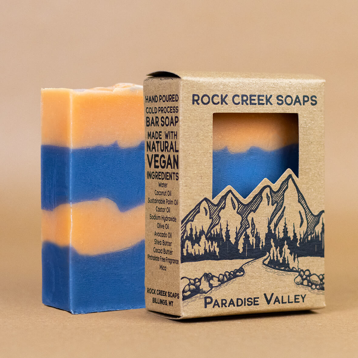 PARADISE VALLEY | Oakmoss, Amber, Lavender & Peach Rock Creek Soaps