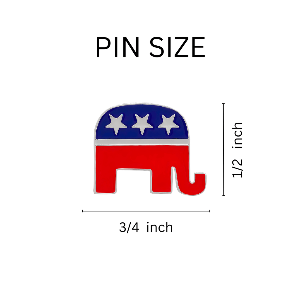 Patriotic Republican Elephant Pins The Awareness Company