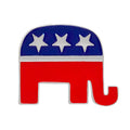 Patriotic Republican Elephant Pins The Awareness Company