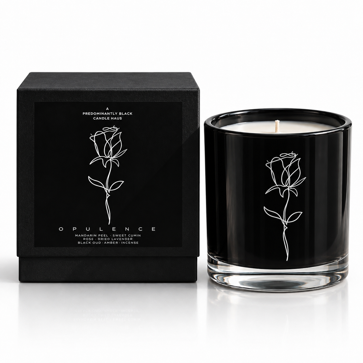 AN OPULENCE CANDLE Predominantly Black