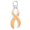 Peach Ribbon Charms The Awareness Company