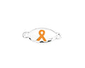 Peach Ribbon Oval Charms The Awareness Company