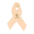 Peach Ribbon Satin Pins The Awareness Company