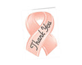Peach Ribbon Thank You Cards (12 Cards/Pack) The Awareness Company