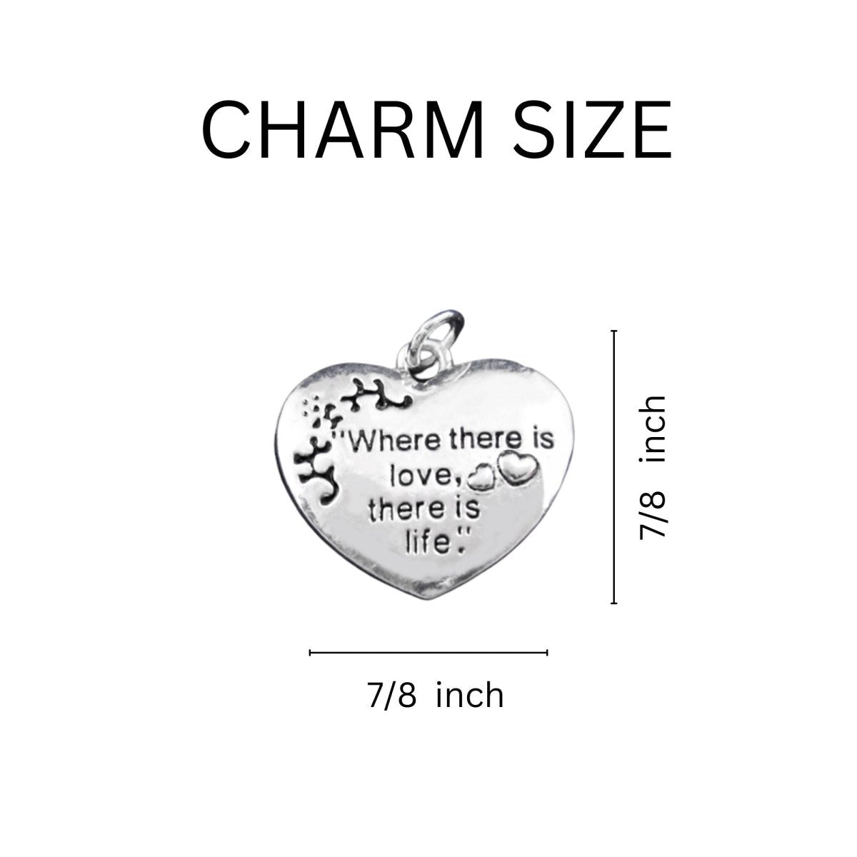 Peach Ribbon Where There is Love Bracelets The Awareness Company