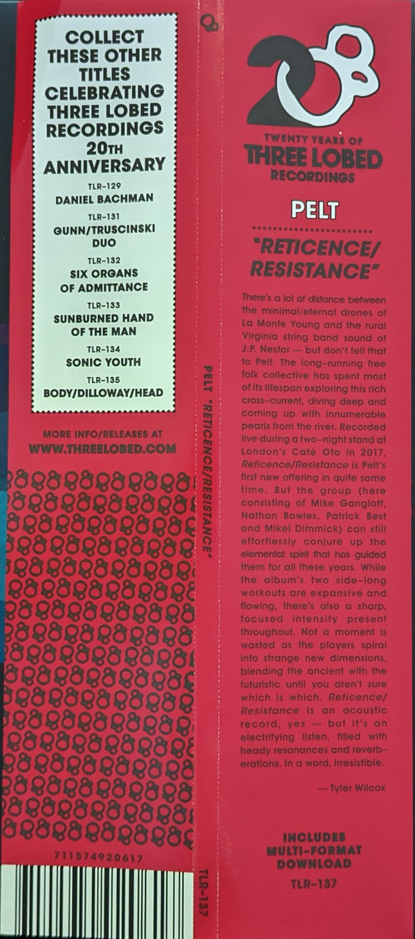 Pelt - Reticence / Resistance (VINYL)*DISCOUNTED* | Mint (M) Mint (M) Love Vinyl Records