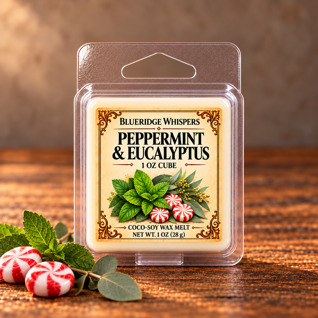 Peppermint & Eucalyptus Wax Melts Blue Ridge Whispers