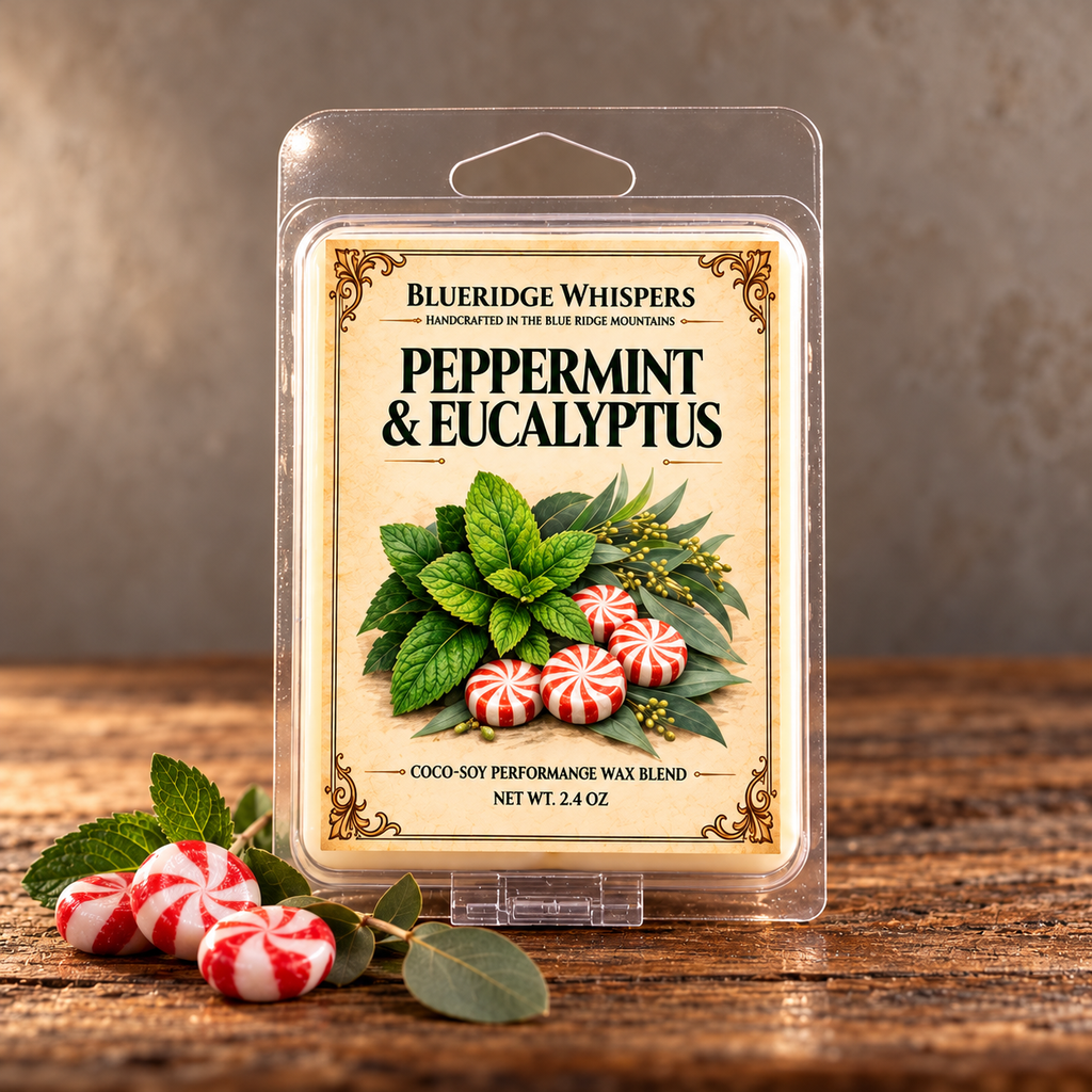 Peppermint & Eucalyptus Wax Melts Blue Ridge Whispers