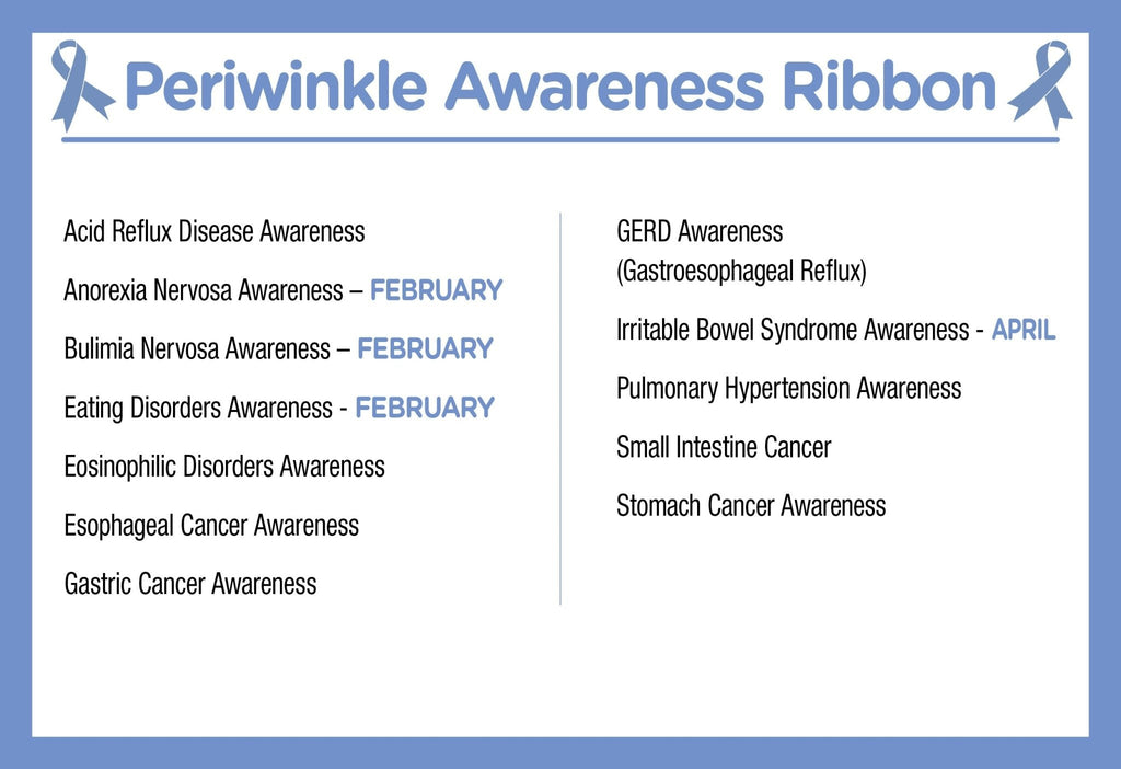 Periwinkle Ribbon Charms The Awareness Company