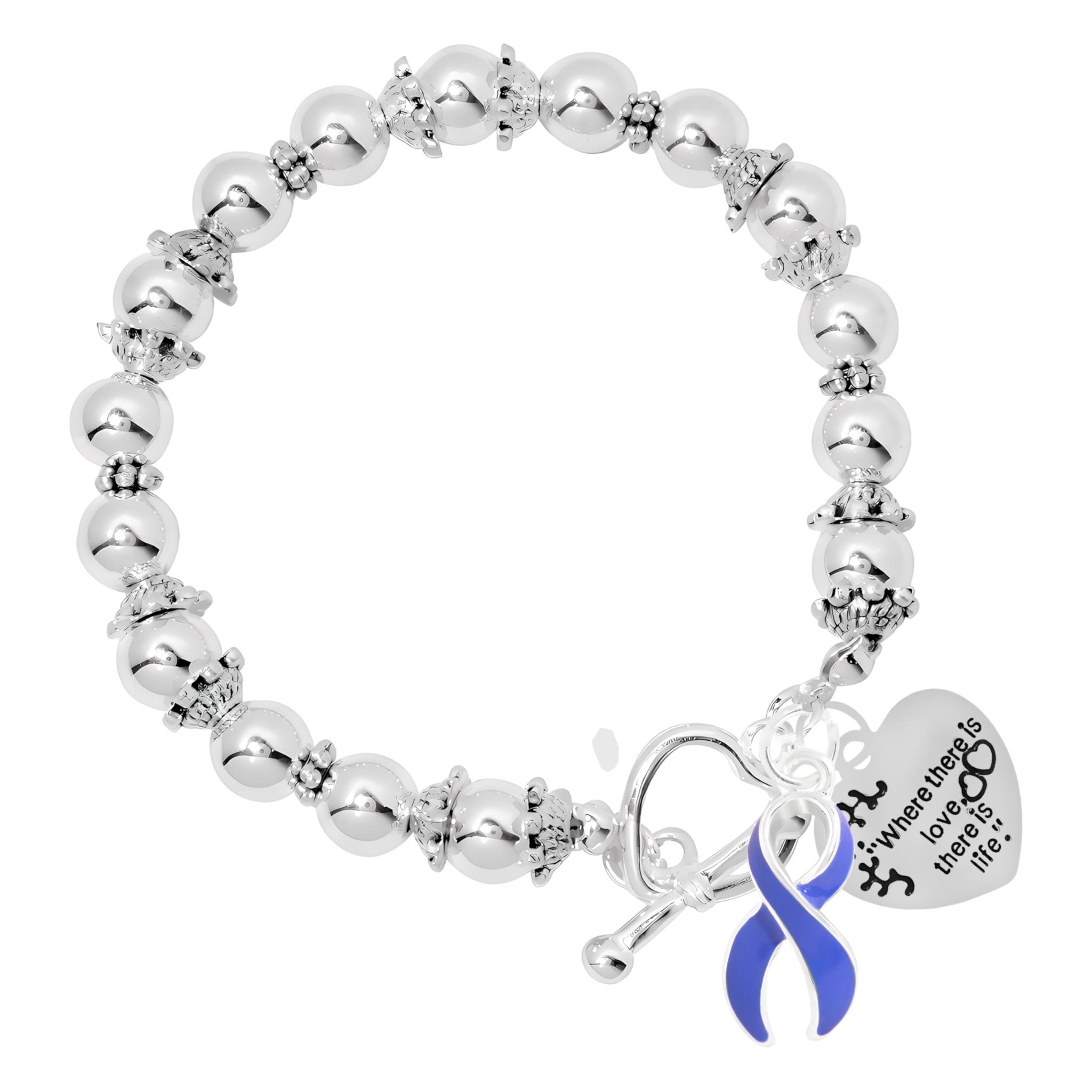 Periwinkle Ribbon Where There is Love Bracelets The Awareness Company