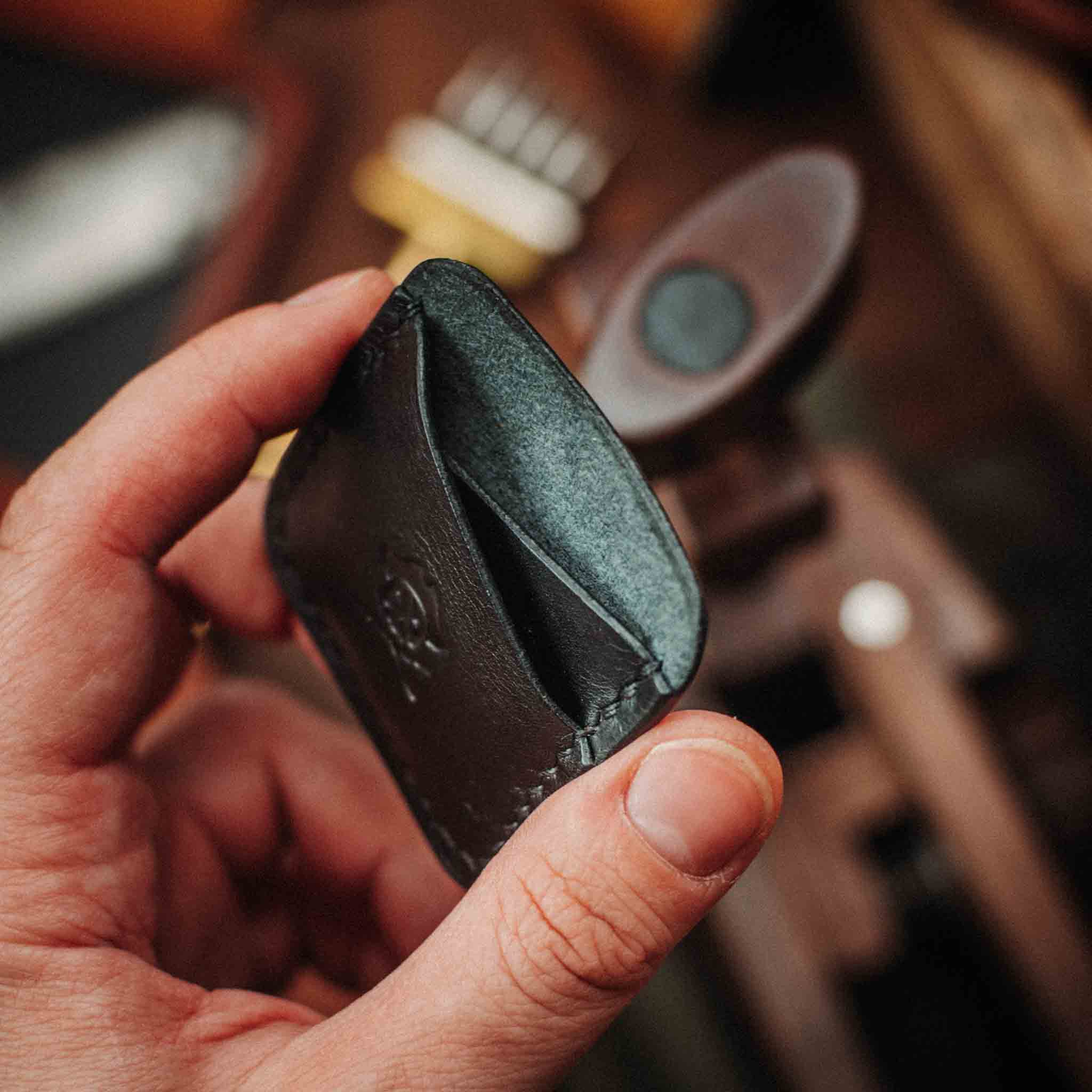 Double Coin Holder - Peso Pocket Duo | Challenge Coin Case | Handcrafted Leather Pirate Goods