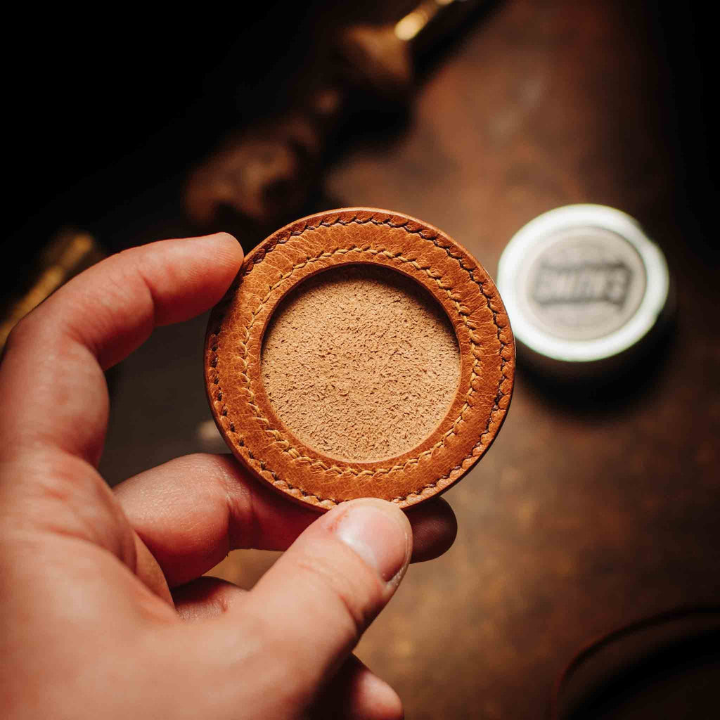 Round Coin Holder - Peso Pocket v2 | Challenge Coin Case | Handcrafted Leather Pirate Goods