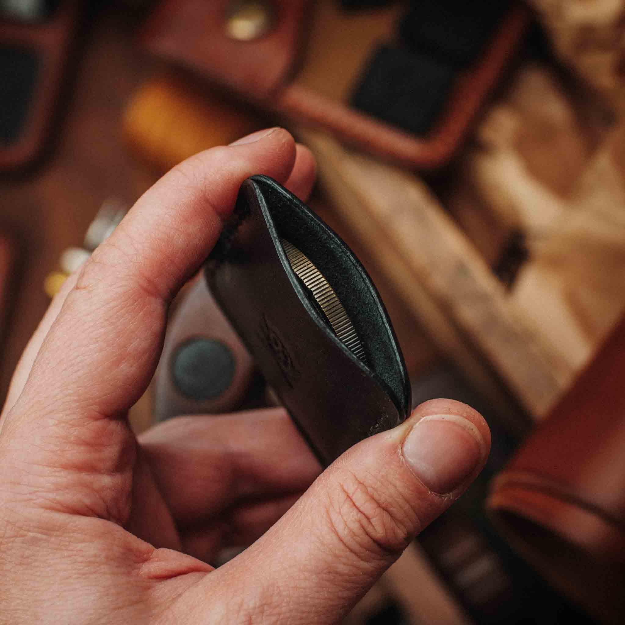 Challenge Coin Holder - Peso Pocket v3 | Leather Coin Case | Handcrafted EDC Pirate Goods