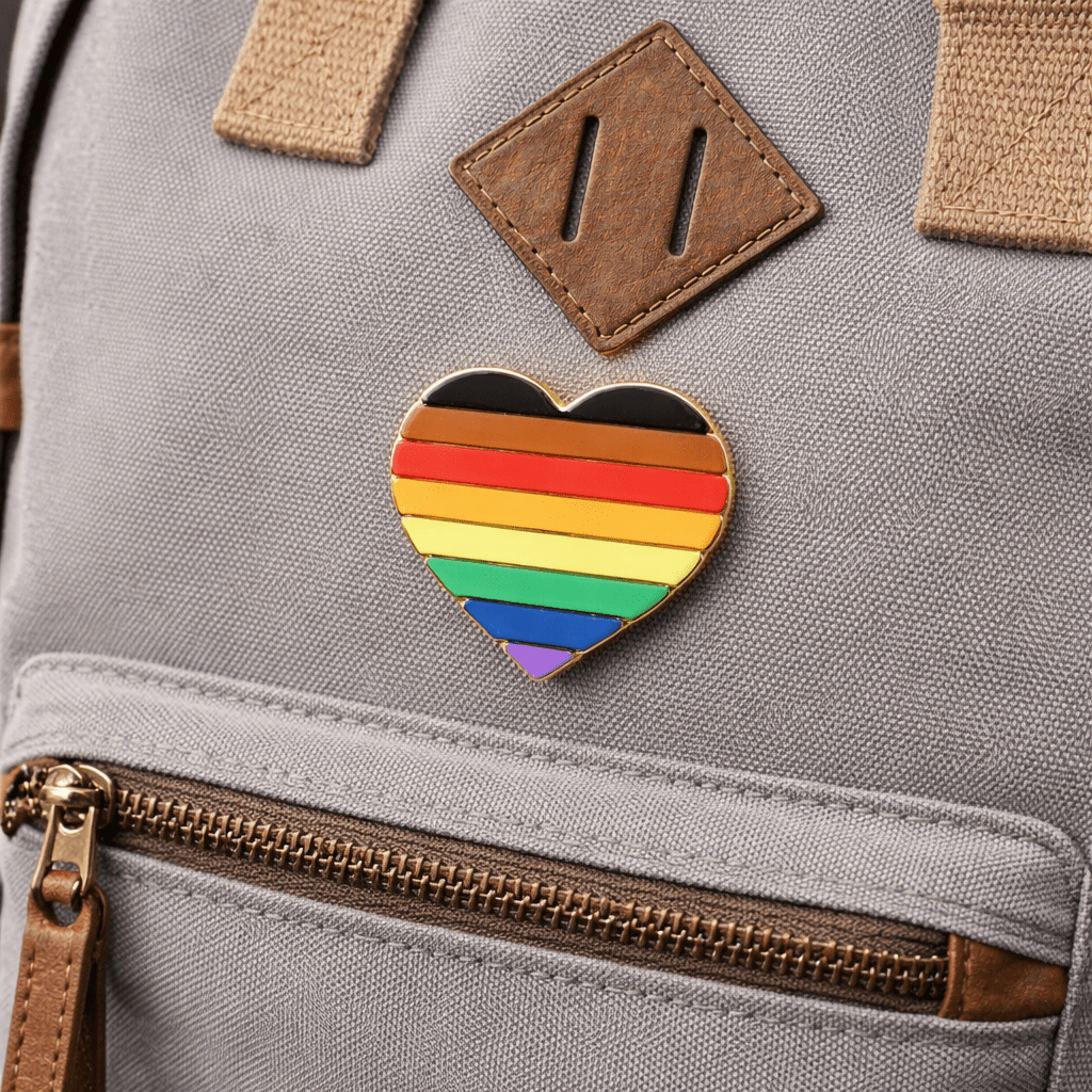 Philadelphia 8 Stripe Flag Heart Silicone Pins The Awareness Company