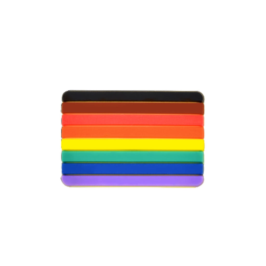 Philadelphia 8 Stripe Flag Rectangle Silicone Pins The Awareness Company