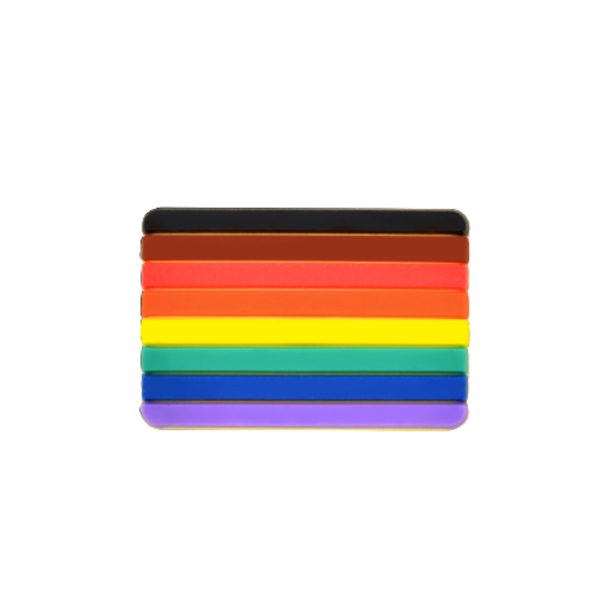 Philadelphia 8 Stripe Flag Rectangle Silicone Pins The Awareness Company