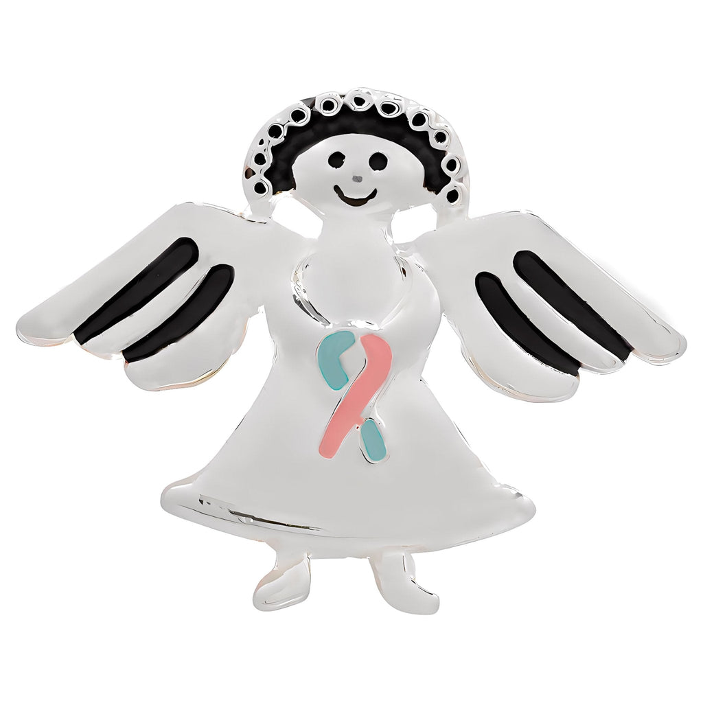 Pink & Blue Ribbon Angel Pins The Awareness Company